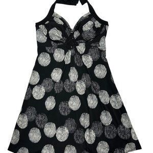Heart Soul Polka Dot Halter Dress (L)